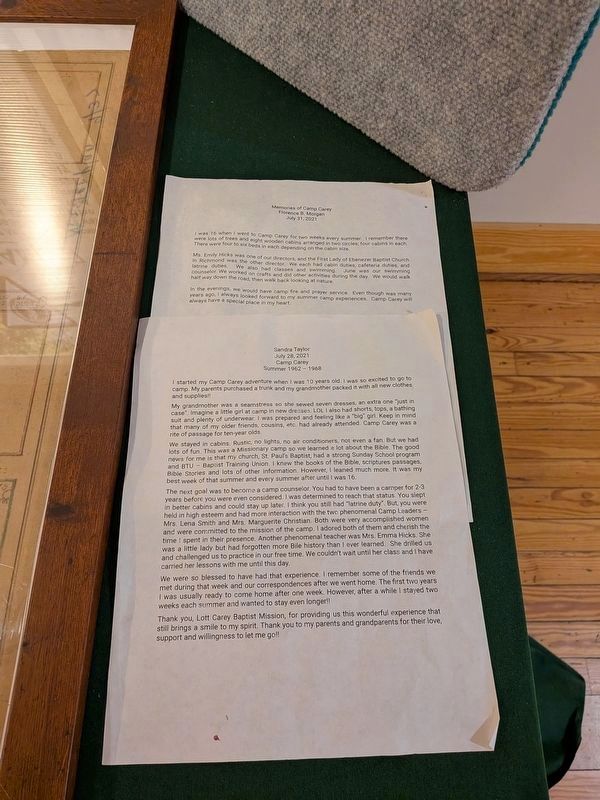 Group Camp 7 Exhibit image. Click for full size.