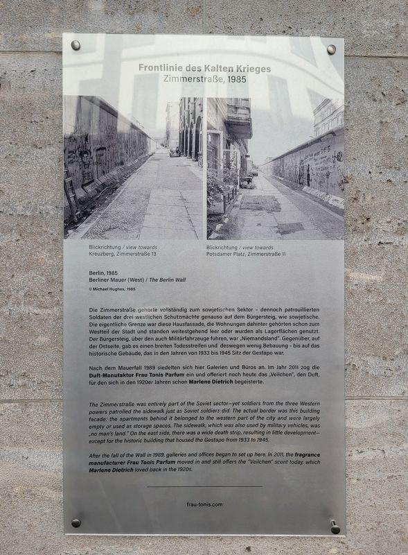 Frontlinie des Kalten Krieges / Front Line of the Cold War Marker image. Click for full size.