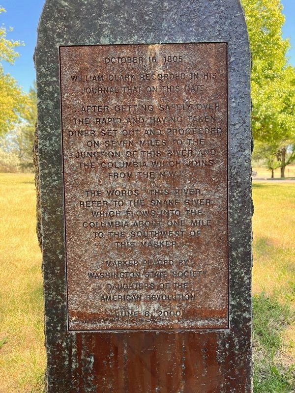 Lewis and Clark Trail Marker. Click for full size. Lewis and Clark Trail Marker image. Click for full size.