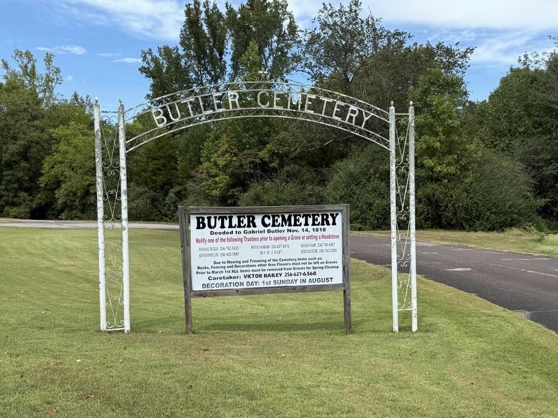 Butler Cemetery. Click for full size. Butler Cemetery image. Click for full size.