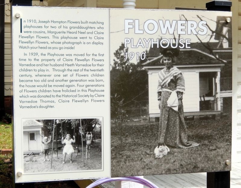 Flowers Playhouse Marker. Click for full size. Flowers Playhouse Marker image. Click for full size.