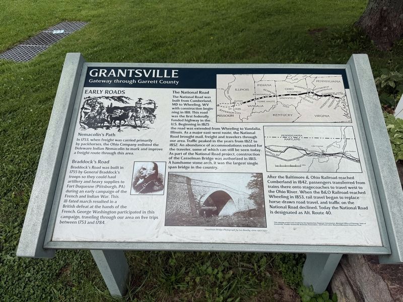 Early Roads Marker. Click for full size. Early Roads Marker image. Click for full size.
