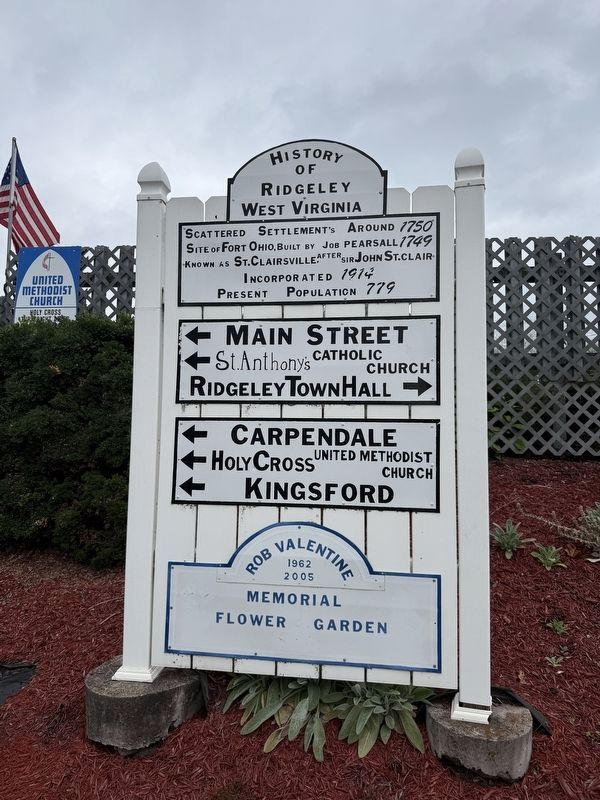 History of Ridgeley West Virginia Marker image. Click for full size.
