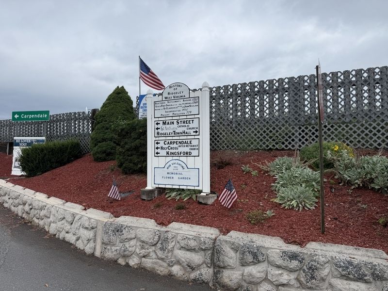 History of Ridgeley West Virginia Marker image. Click for full size.