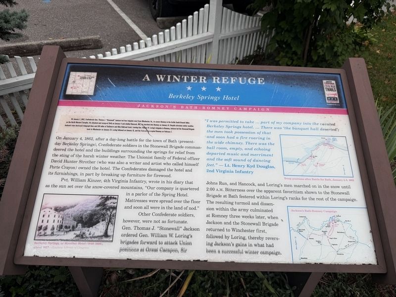 A Winter Refuge Marker. Click for full size. A Winter Refuge Marker image. Click for full size.