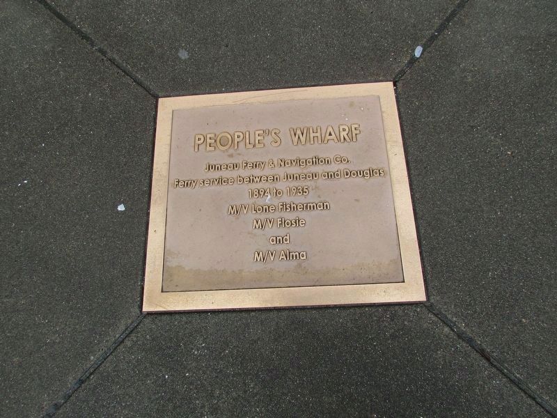 People�s Wharf Marker image. Click for full size.