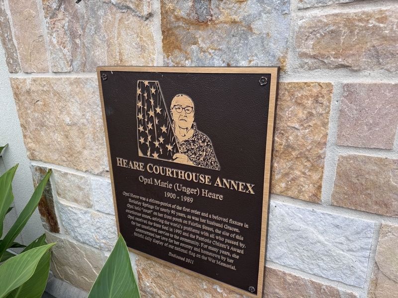 Heare Courthouse Annex Marker. Click for full size. Heare Courthouse Annex Marker image. Click for full size.