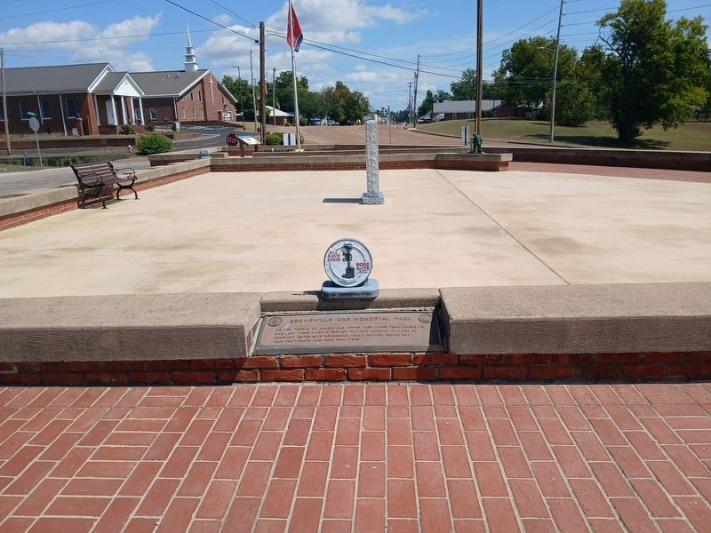 Adamsville War Memorial Park Marker. Click for full size. Adamsville War Memorial Park Marker image. Click for full size.