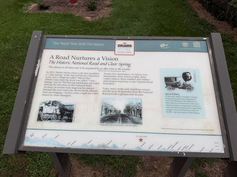 A Road Nurtures a Vision Marker. Click for full size. A Road Nurtures a Vision Marker image. Click for full size.