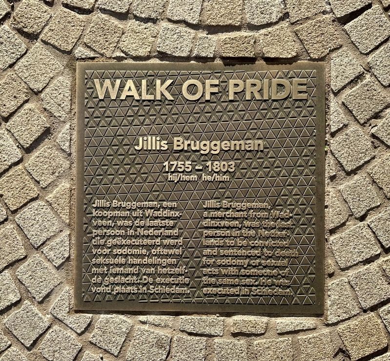 Jillis Bruggeman Marker. Click for full size. Jillis Bruggeman Marker image. Click for full size.