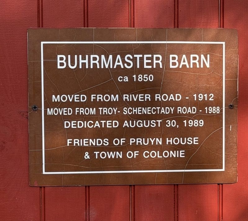 Buhrmaster Barn Marker. Click for full size. Buhrmaster Barn Marker image. Click for full size.
