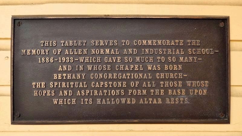 Bethany Congregational Church Marker. Click for full size. Bethany Congregational Church Marker image. Click for full size.