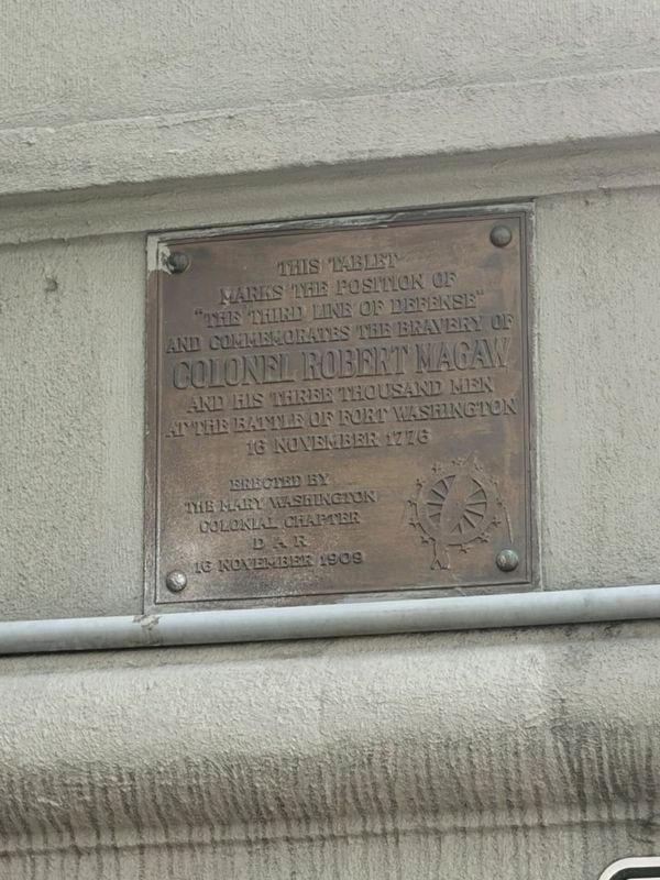 Colonel Robert Magaw Marker. Click for full size. Colonel Robert Magaw Marker image. Click for full size.