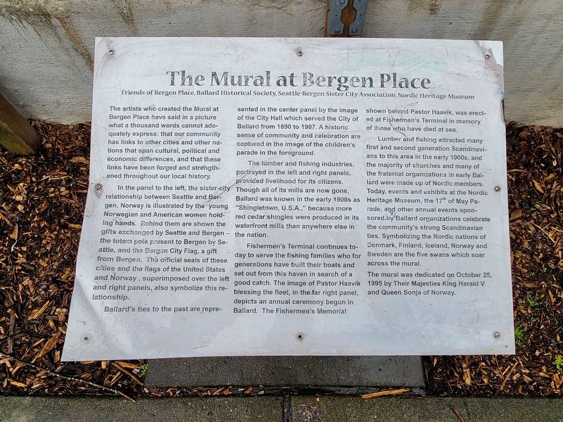 The Mural at Bergen Place Marker. Click for full size. The Mural at Bergen Place Marker image. Click for full size.