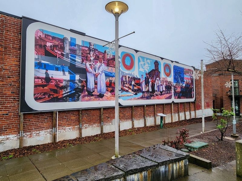 The Mural at Bergen Place Marker. Click for full size. The Mural at Bergen Place Marker image. Click for full size.