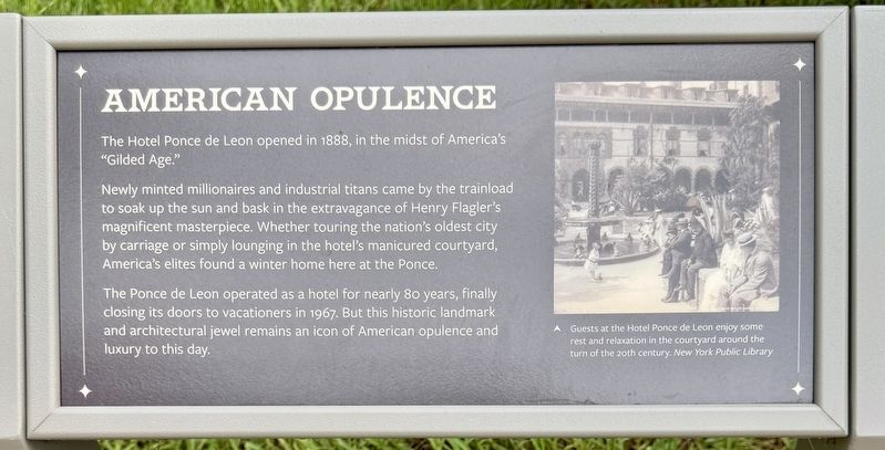 American Opulence Marker. Click for full size. American Opulence Marker image. Click for full size.