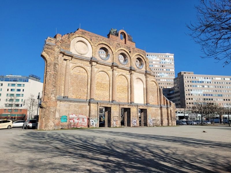 Der Anhalter Bahnhof / Anhalter Railway Station Marker. Click for full size. Der Anhalter Bahnhof / Anhalter Railway Station Marker image. Click for full size.