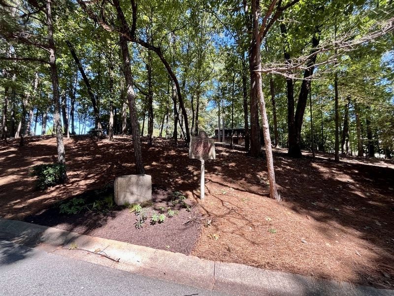 marker shown in front of private residence alongside 1957 Georgia Historical Commission marker. Click for full size. marker shown in front of private residence alongside 1957 Georgia Historical Commission marker image. Click for full size.