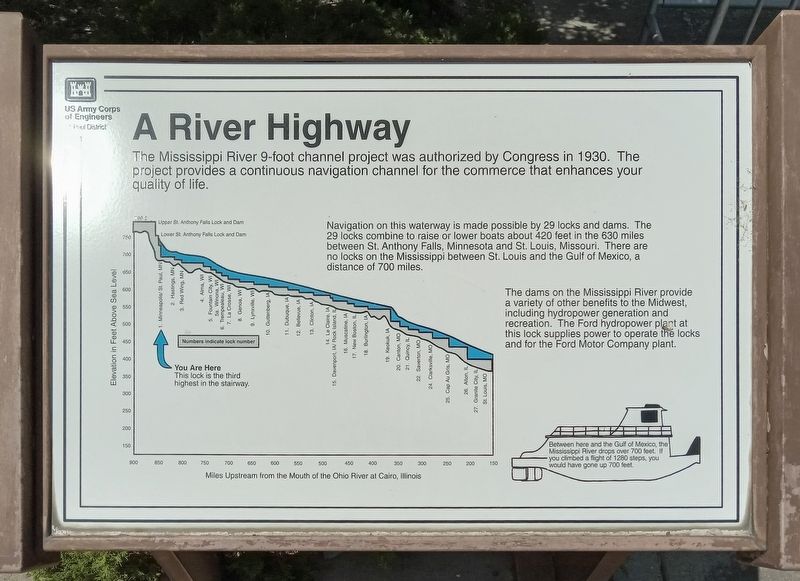 A River Highway Marker. Click for full size. A River Highway Marker image. Click for full size.
