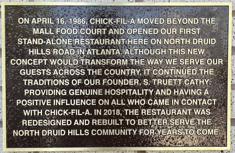 First Stand-Alone Restaurant Marker. Click for full size. First Stand-Alone Restaurant Marker image. Click for full size.