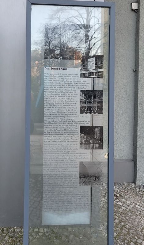 Das Europahaus Marker image. Click for full size.