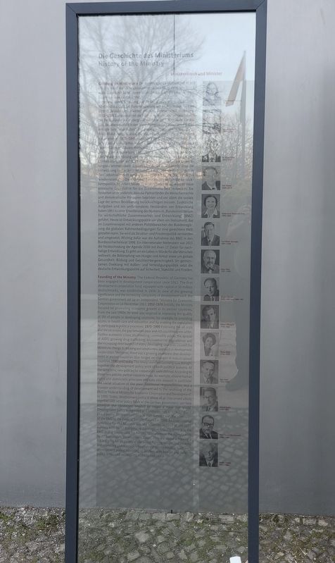 Die Geschichte des Ministeriums / History of the Ministry Marker. Click for full size. Die Geschichte des Ministeriums / History of the Ministry Marker image. Click for full size.