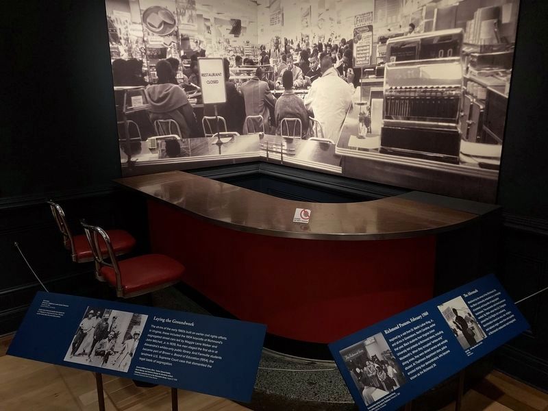 Richmond F.W. Woolworth's Counter & Stools. Click for full size. Richmond F.W. Woolworth's Counter & Stools image. Click for full size.