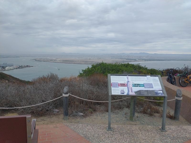 Why Portuguese and Spanish Plaques? Marker image. Click for full size.