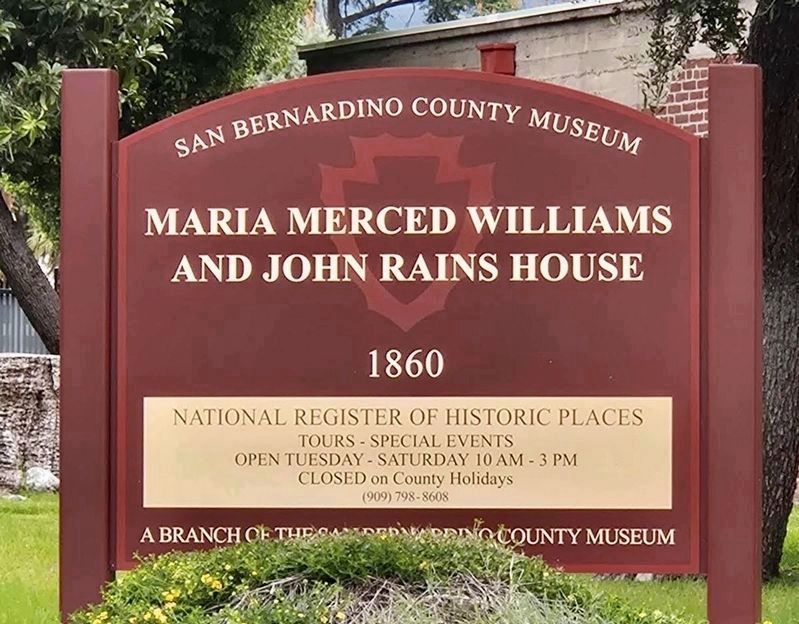 John Rains House Marker. Click for full size. John Rains House Marker image. Click for full size.