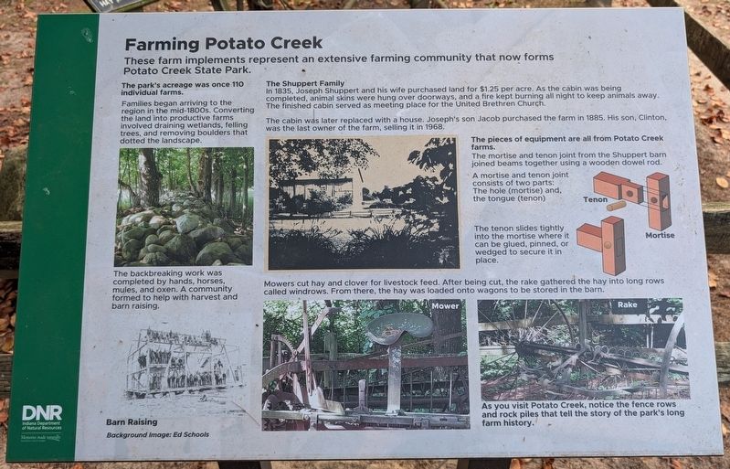 Farming Potato Creek Marker. Click for full size. Farming Potato Creek Marker image. Click for full size.