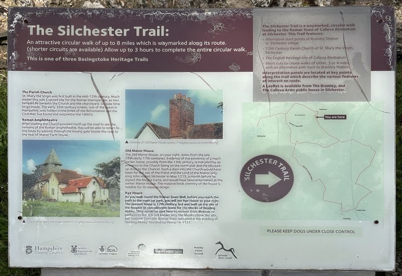 The Silchester Trail Marker. Click for full size. The Silchester Trail Marker image. Click for full size.