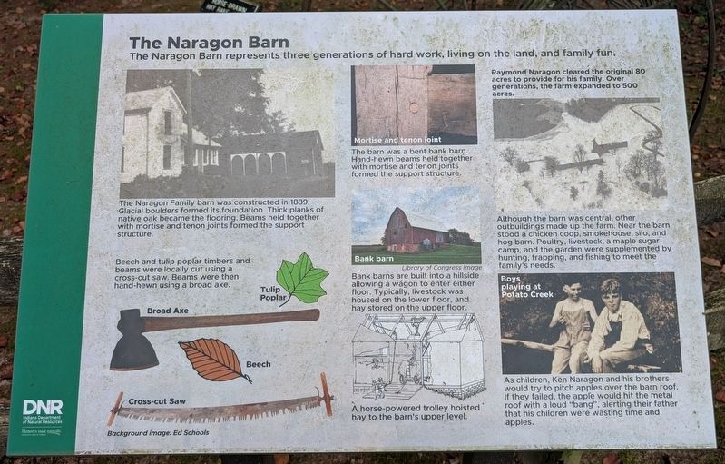 The Naragon Barn Marker. Click for full size. The Naragon Barn Marker image. Click for full size.