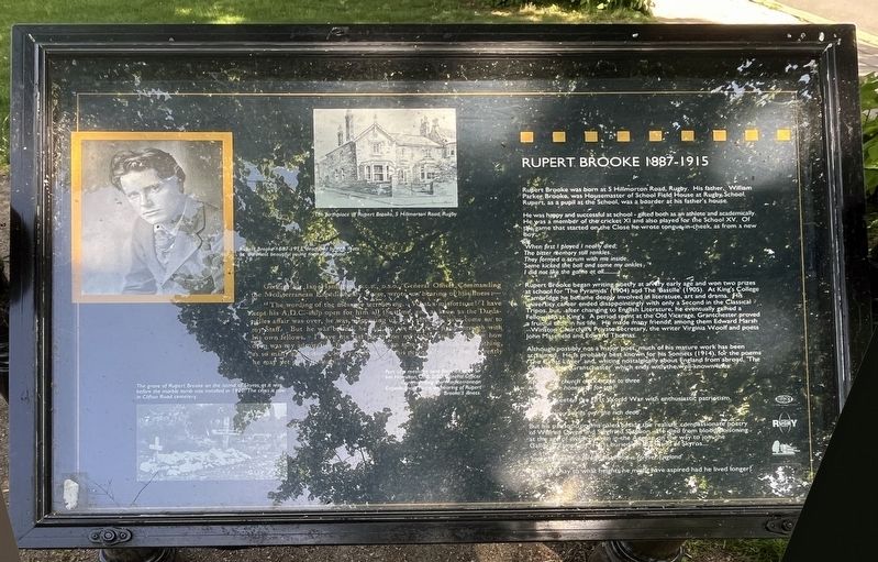 Rupert Brooke Marker. Click for full size. Rupert Brooke Marker image. Click for full size.