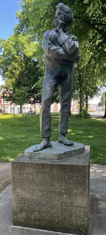 Rupert Brooke Statue. Click for full size. Rupert Brooke Statue image. Click for full size.
