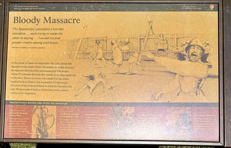Bloody Massacre Marker. Click for full size. Bloody Massacre Marker image. Click for full size.
