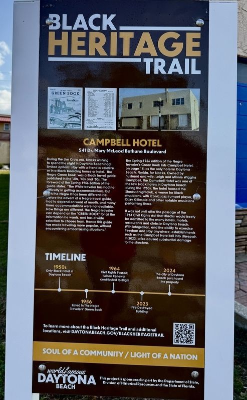 Campbell Hotel Marker. Click for full size. Campbell Hotel Marker image. Click for full size.