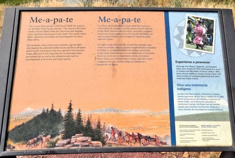 Me-a-pa-te Marker. Click for full size. Me-a-pa-te Marker image. Click for full size.