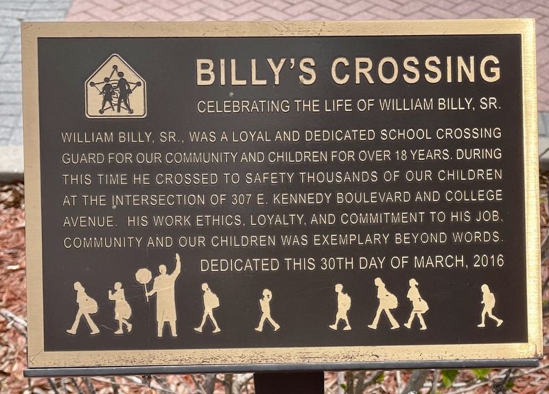 Billy’s Crossing Marker. Click for full size. Billy’s Crossing Marker image. Click for full size.
