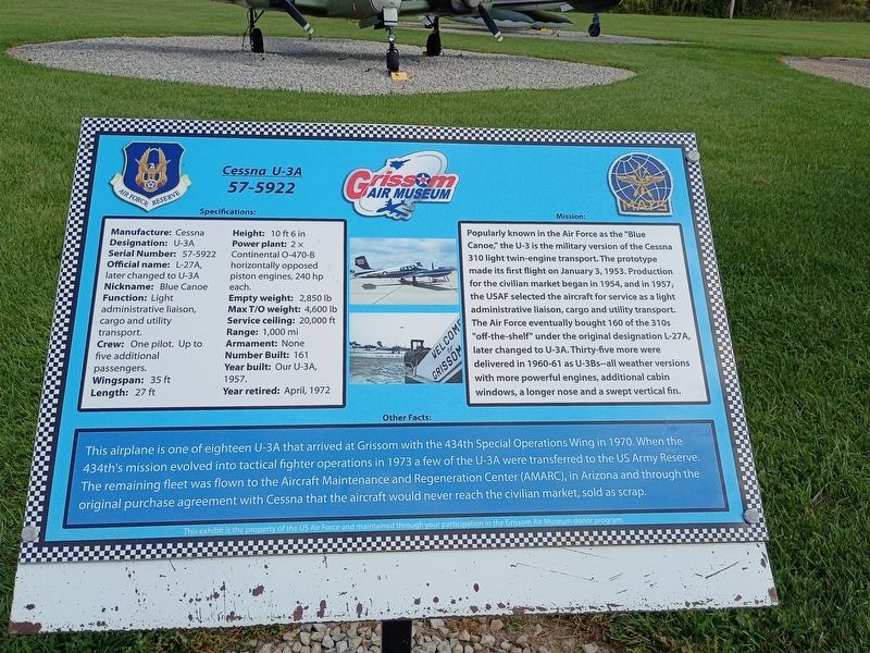 Cessna U-3A Marker. Click for full size. Cessna U-3A Marker image. Click for full size.