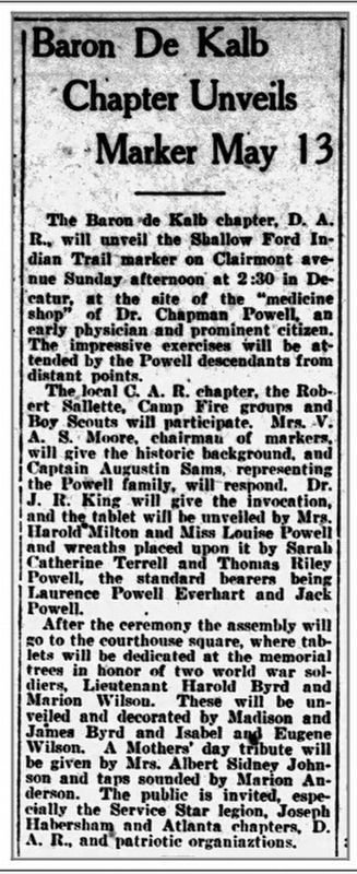 Atlanta Constitution, Friday, May 11, 1928. Click for full size. Atlanta Constitution, Friday, May 11, 1928 image. Click for full size.