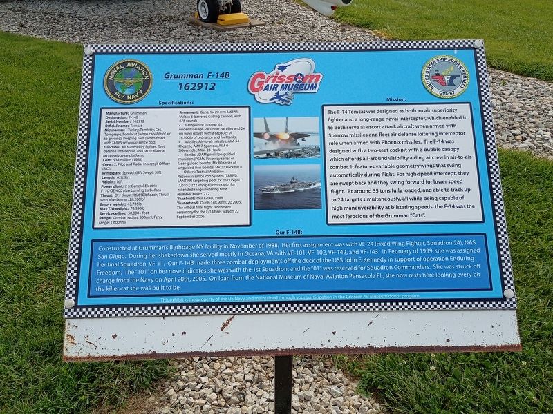 Grumman F-14B Marker. Click for full size. Grumman F-14B Marker image. Click for full size.