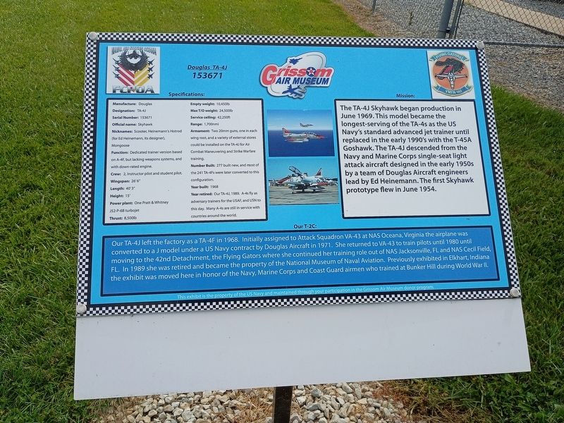 Douglas TA-4J Marker. Click for full size. Douglas TA-4J Marker image. Click for full size.