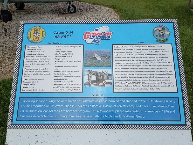 Cessna O-2A Marker. Click for full size. Cessna O-2A Marker image. Click for full size.