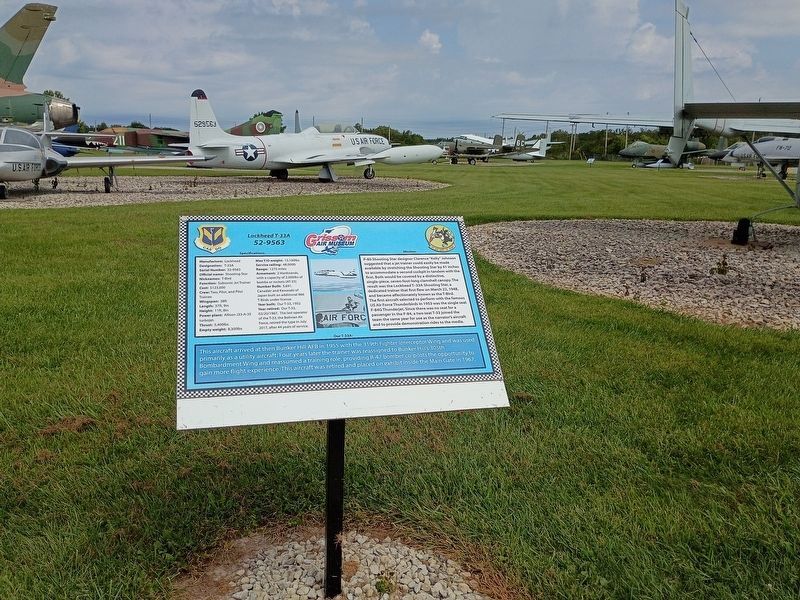 Lockheed T-33A and Marker. Click for full size. Lockheed T-33A and Marker image. Click for full size.