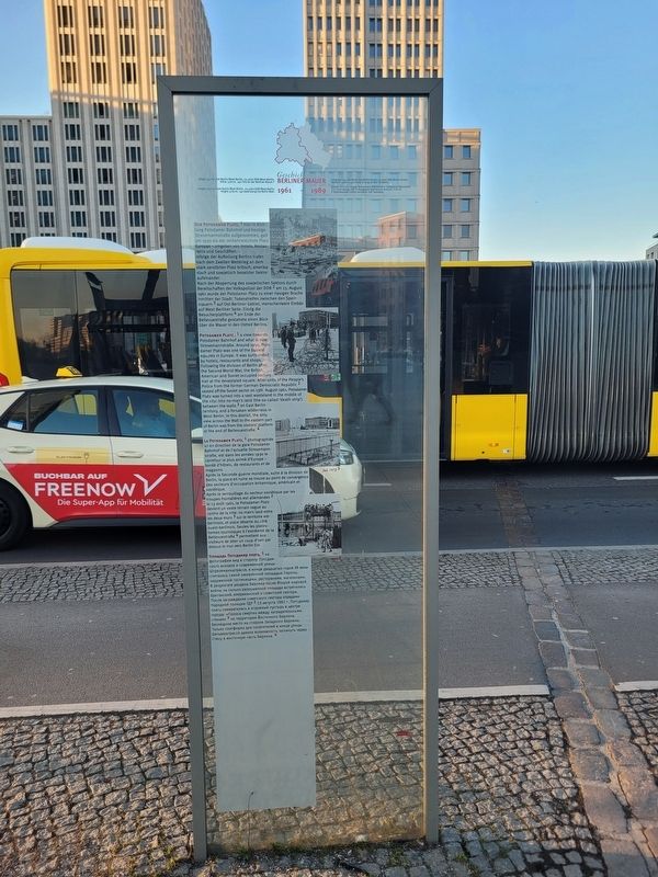 Potsdamer Platz Marker. Click for full size. Potsdamer Platz Marker image. Click for full size.