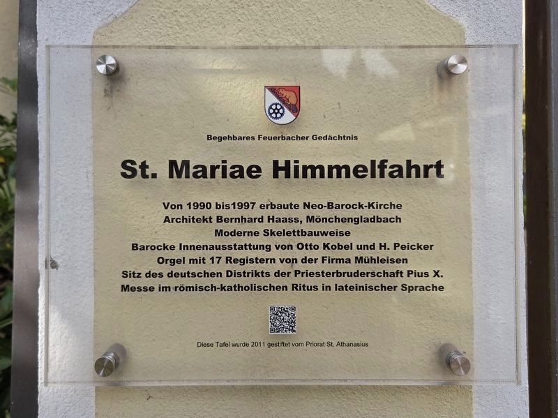 St. Mariae Himmelfahrt / Assumption of the Blessed Virgin Mary Marker. Click for full size. St. Mariae Himmelfahrt / Assumption of the Blessed Virgin Mary Marker image. Click for full size.