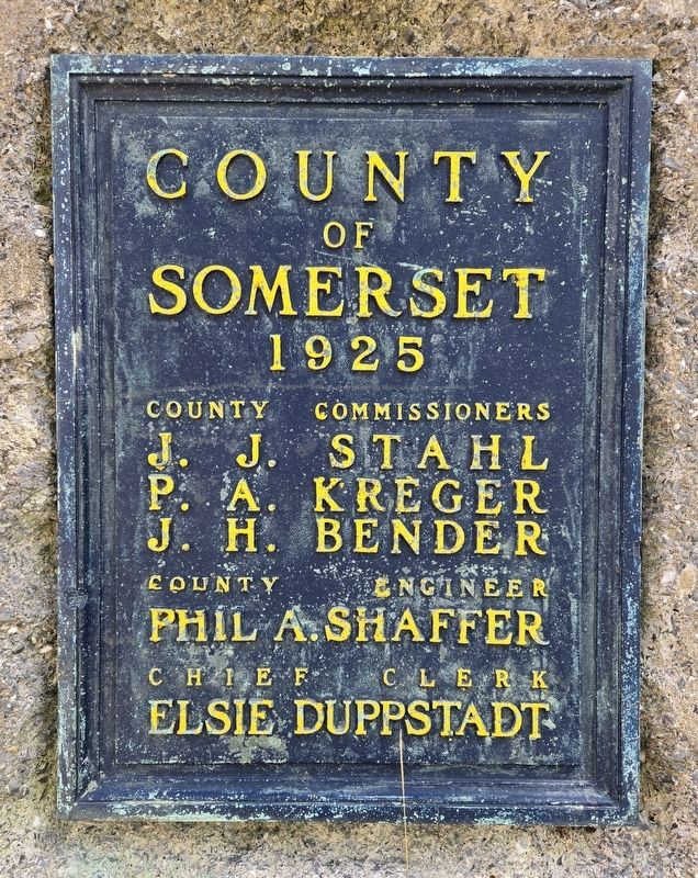 County of Somerset / County of Cambria Marker. Click for full size. County of Somerset / County of Cambria Marker image. Click for full size.