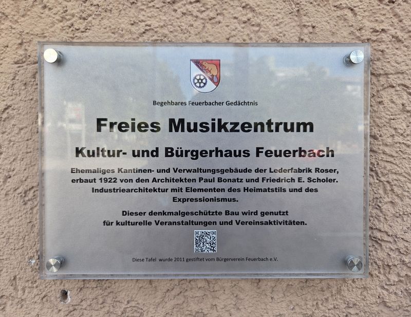 Freies Musikzentrum / Independent Music Center Marker. Click for full size. Freies Musikzentrum / Independent Music Center Marker image. Click for full size.