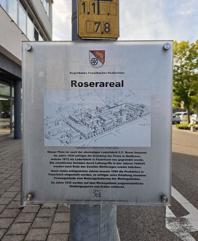 Roserareal / Roser Site Marker. Click for full size. Roserareal / Roser Site Marker image. Click for full size.
