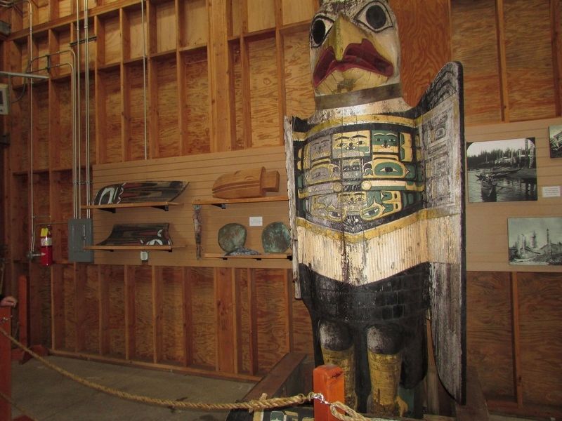 Totem Pole Under Restoration. Click for full size. Totem Pole Under Restoration image. Click for full size.